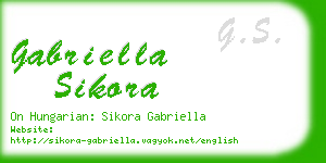 gabriella sikora business card